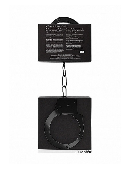 Kajdanki erotyczne Beginner"s Handcuffs - Black - Kajdanki erotyczne - 3