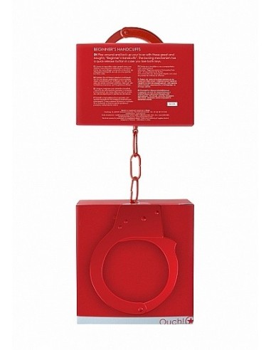 Kajdanki erotyczne Beginner"s Handcuffs - Red - Kajdanki erotyczne - 4