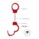 Kajdanki erotyczne Beginner"s Handcuffs - Red - 6