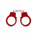 Kajdanki erotyczne Beginner"s Handcuffs - Red - 7