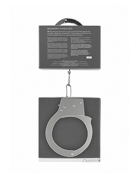 Kajdanki erotyczne Beginner"s Handcuffs - Metal - Kajdanki erotyczne - 4