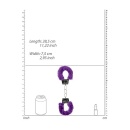 Kajdanki erotyczne Beginner"s Handcuffs Furry - Purple - 4