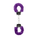Kajdanki erotyczne Beginner"s Handcuffs Furry - Purple - 5