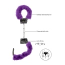 Kajdanki erotyczne Beginner"s Handcuffs Furry - Purple - 6