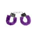 Kajdanki erotyczne Beginner"s Handcuffs Furry - Purple - 7