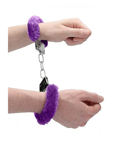 Kajdanki erotyczne Beginner"s Handcuffs Furry - Purple - Kajdanki erotyczne - 8