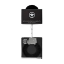 Kajdanki erotyczne Beginner"s Handcuffs Furry - Black - 1