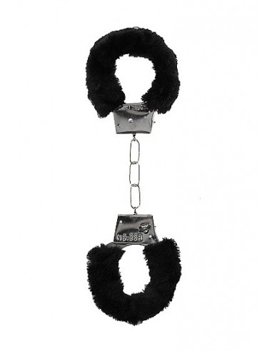 Kajdanki erotyczne Beginner"s Handcuffs Furry - Black - Kajdanki erotyczne - 5