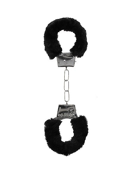 Kajdanki erotyczne Beginner"s Handcuffs Furry - Black - Kajdanki erotyczne - 5