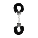 Kajdanki erotyczne Beginner"s Handcuffs Furry - Black - 5