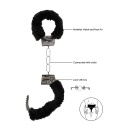 Kajdanki erotyczne Beginner"s Handcuffs Furry - Black - 6