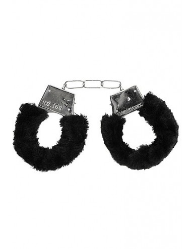 Kajdanki erotyczne Beginner"s Handcuffs Furry - Black - Kajdanki erotyczne - 7