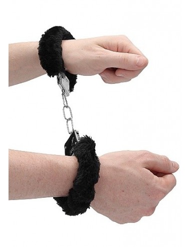 Kajdanki erotyczne Beginner"s Handcuffs Furry - Black - Kajdanki erotyczne - 8