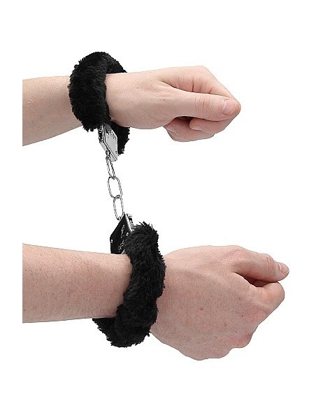 Kajdanki erotyczne Beginner"s Handcuffs Furry - Black - Kajdanki erotyczne - 8