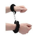 Kajdanki erotyczne Beginner"s Handcuffs Furry - Black - 8