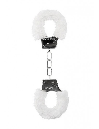 Kajdanki erotyczne Beginner"s Handcuffs Furry - White - Kajdanki erotyczne - 6
