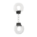 Kajdanki erotyczne Beginner"s Handcuffs Furry - White - 6