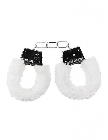 Kajdanki erotyczne Beginner"s Handcuffs Furry - White - Kajdanki erotyczne - 8