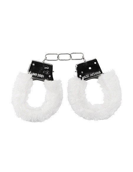 Kajdanki erotyczne Beginner"s Handcuffs Furry - White - Kajdanki erotyczne - 8