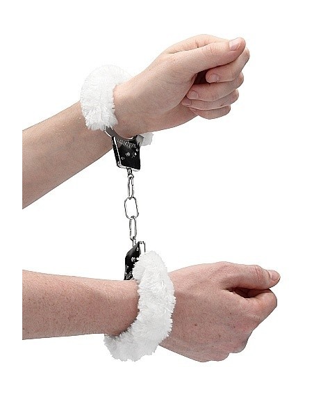 Kajdanki erotyczne Beginner"s Handcuffs Furry - White - Kajdanki erotyczne - 1