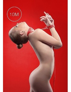 Lina do wiązania krępowania BDSM Kinbaku Rope - 10m - Red - Liny, sznury BDSM - 1 2