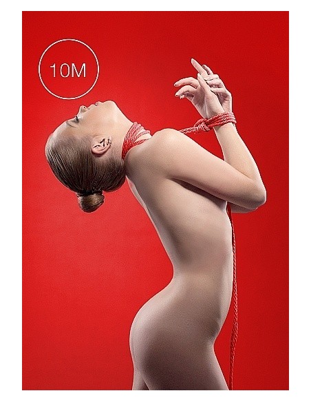 Lina do wiązania krępowania BDSM Kinbaku Rope - 10m - Red - Liny, sznury BDSM - 2