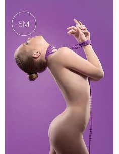 Lina do wiązania krępowania BDSM Kinbaku Rope - 5m - Purple - Liny, sznury BDSM - 1 2
