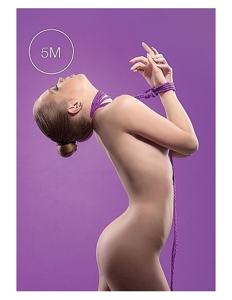 Lina do wiązania krępowania BDSM Kinbaku Rope - 5m - Purple - Liny, sznury BDSM - 2