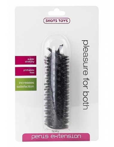 Nakładka Na Penisa Spiky Penis Extension - Black - Przedłużki i nakładki na penisa - 2