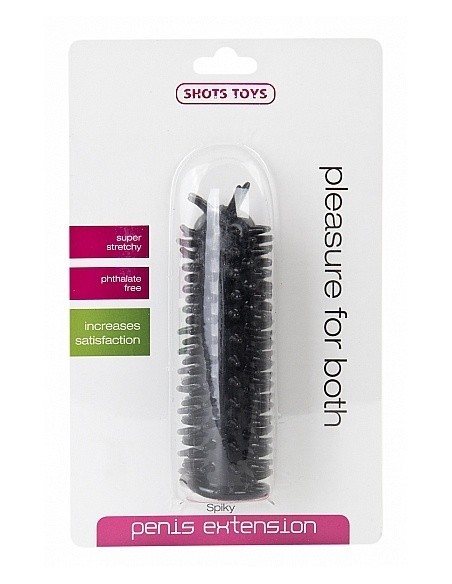 Nakładka Na Penisa Spiky Penis Extension - Black - Przedłużki i nakładki na penisa - 2