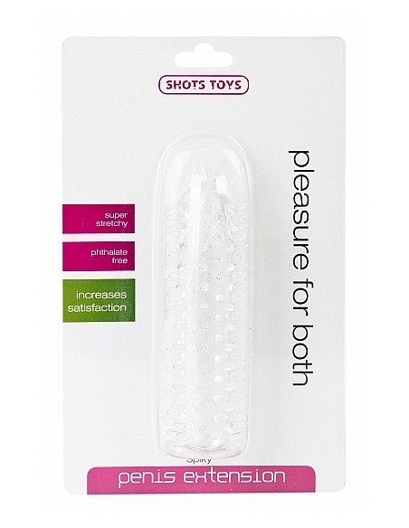 Nakładka Na Penisa Spiky Penis Extension - Transparent - Przedłużki i nakładki na penisa - 2