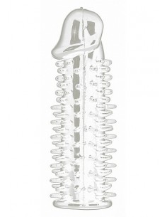 Nakładka Na Penisa Realistic Spikey Penis Extension - Transparent - Przedłużki i nakładki na penisa - 1