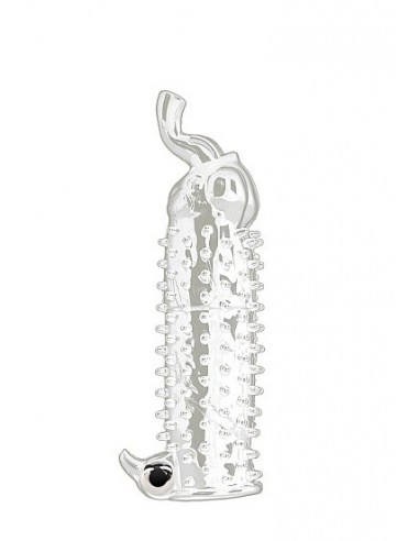 Wibrująca Nakładka Na Penisa Elephant Transparent - Przedłużki i nakładki na penisa - 1