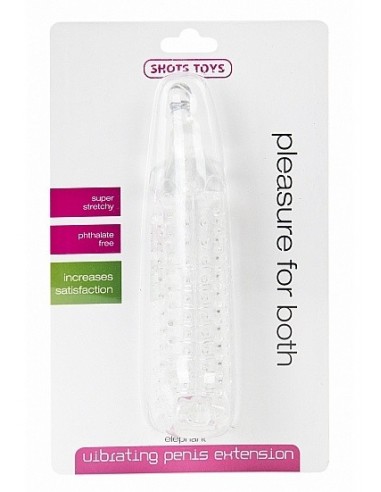 Wibrująca Nakładka Na Penisa Elephant Transparent - Przedłużki i nakładki na penisa - 2