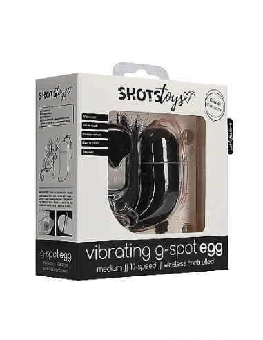 Bezprzewodowe jajeczko wibrujące G-Spot Egg - Medium - Black - Wibratory Jajeczka - 2