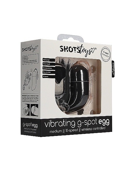 Bezprzewodowe jajeczko wibrujące G-Spot Egg - Medium - Black - Wibratory Jajeczka - 2
