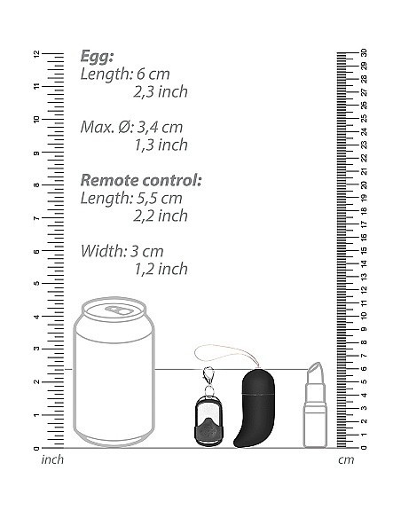Bezprzewodowe jajeczko wibrujące G-Spot Egg - Medium - Black - Wibratory Jajeczka - 3