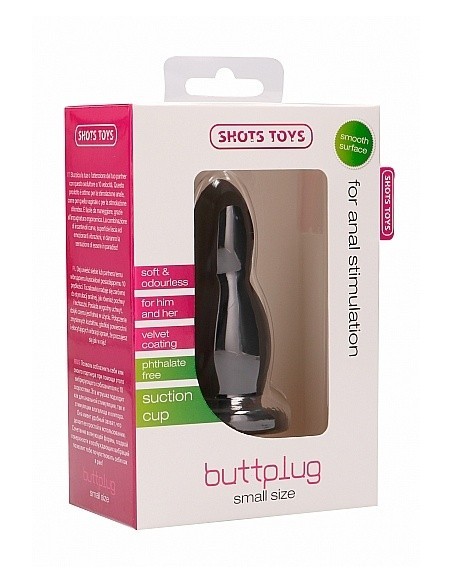 Wibrujący korek analny Buttplug - Small - Black - Kulki i korki analne wibrujące - 2