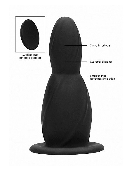 Wibrujący korek analny Buttplug - Small - Black - Kulki i korki analne wibrujące - 8