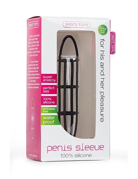 Nakładka Na Penisa Penis Sleeve - Black - Przedłużki i nakładki na penisa - 2