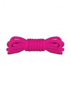 Japanese Mini Rope Lina do wiązania krępowania BDSM 1,5m Pink - Liny, sznury BDSM - 1