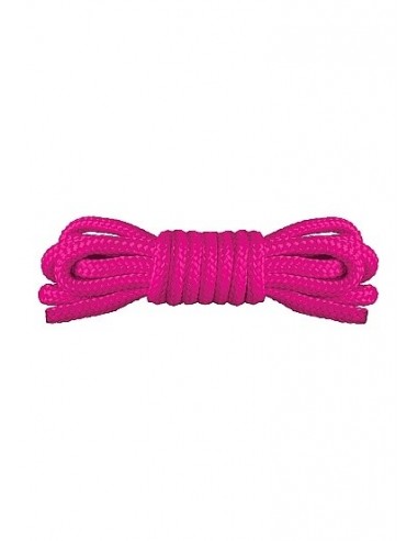 Japanese Mini Rope Lina do wiązania krępowania BDSM 1,5m Pink - Liny, sznury BDSM - 1