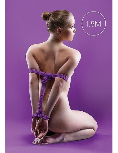 Japanese Mini Rope Lina do wiązania krępowania BDSM 1,5m Purple - Liny, sznury BDSM - 2