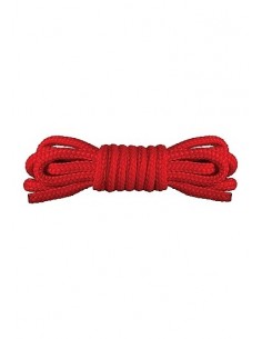 Japanese Mini Rope Lina do wiązania krępowania BDSM 1,5m Red - Liny, sznury BDSM - 1