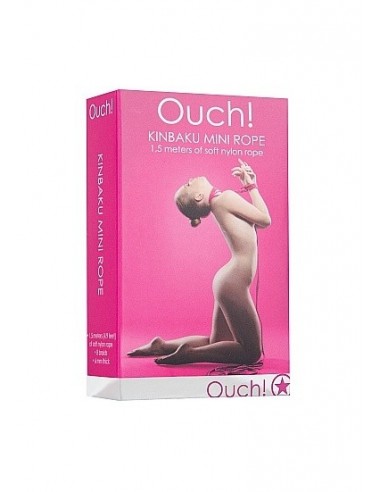 Lina do wiązania krępowania BDSM Kinbaku Mini Rope - 1,5m - Pink - Liny, sznury BDSM - 3
