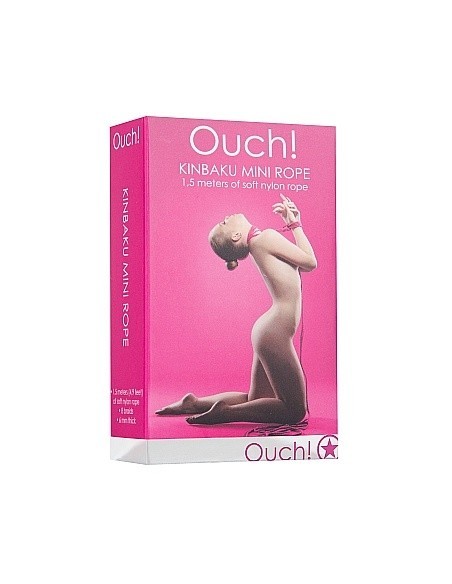 Lina do wiązania krępowania BDSM Kinbaku Mini Rope - 1,5m - Pink - Liny, sznury BDSM - 3