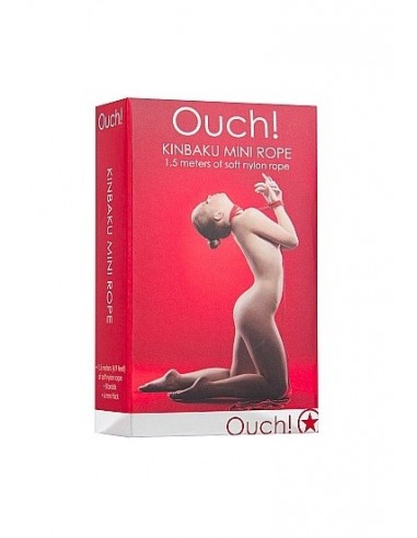 Lina do wiązania krępowania BDSM Kinbaku Mini Rope - 1,5m - Red - Liny, sznury BDSM - 3