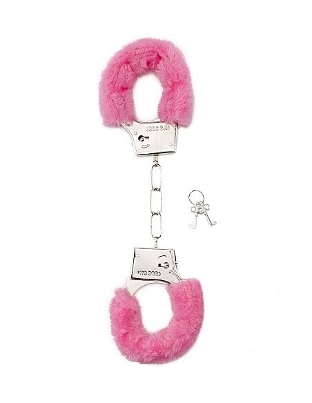 Kajdanki erotyczne Furry Handcuffs - Pink - Kajdanki erotyczne - 1