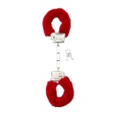 Kajdanki erotyczne Furry Handcuffs - Red - 1