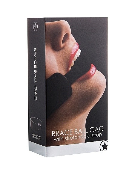 Knebel erotyczny Brace Ball Gag - Black - Kneble do ust - 3